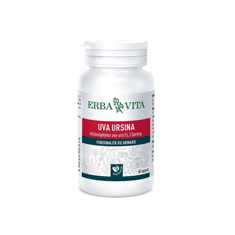 Erba Vita Uva Ursina 60 Capsule Integratore Alimentare Drenante