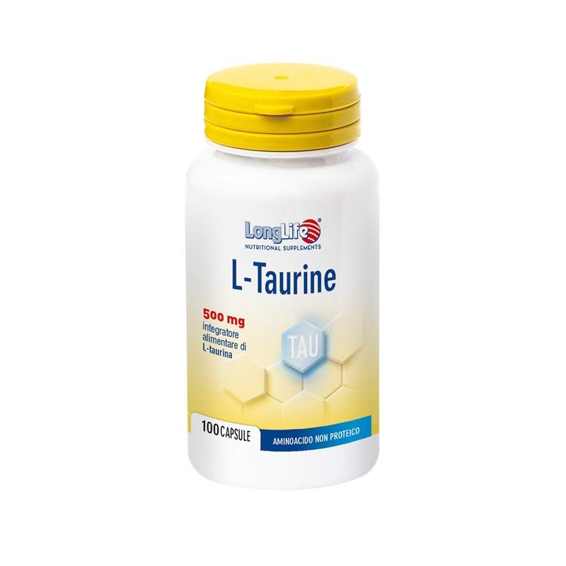 LongLife L-Taurine Integratore per il Sistema Nervoso e Muscolare100 Capsule