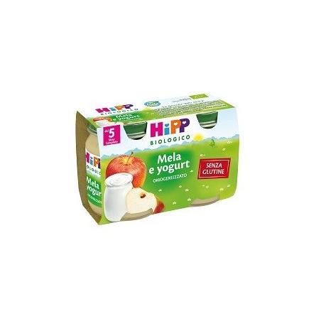 Hipp Biologico Omogeneizzati di Frutta Mela e Yogurt 2*125g