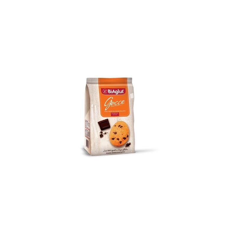 BiAglut Gocce 180 g Biscotti con Pezzi di Cioccolato Senza Glutine