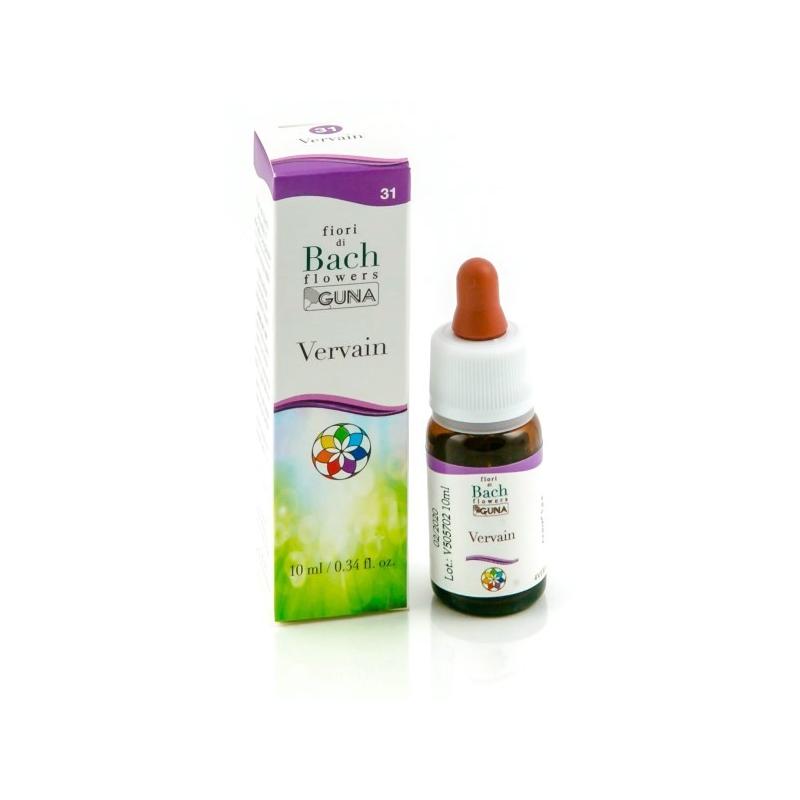 Guna Fiori di Bach Vervain 10 ml Gocce per Equilibrio Mentale