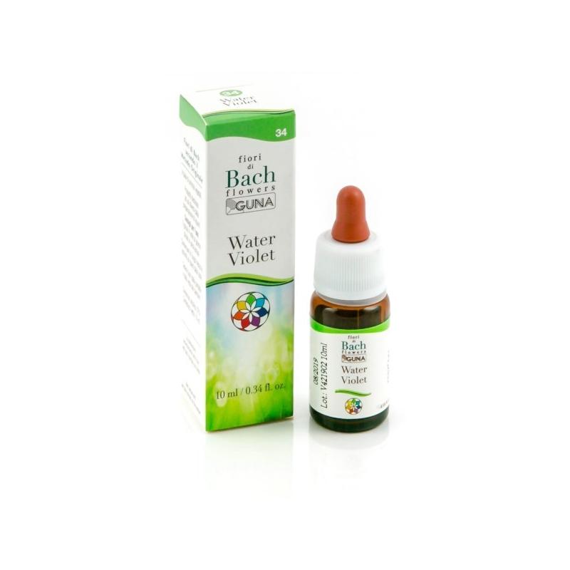 Guna Fiori di Bach Water Violet 10 ml Gocce per il Benessere Mentale