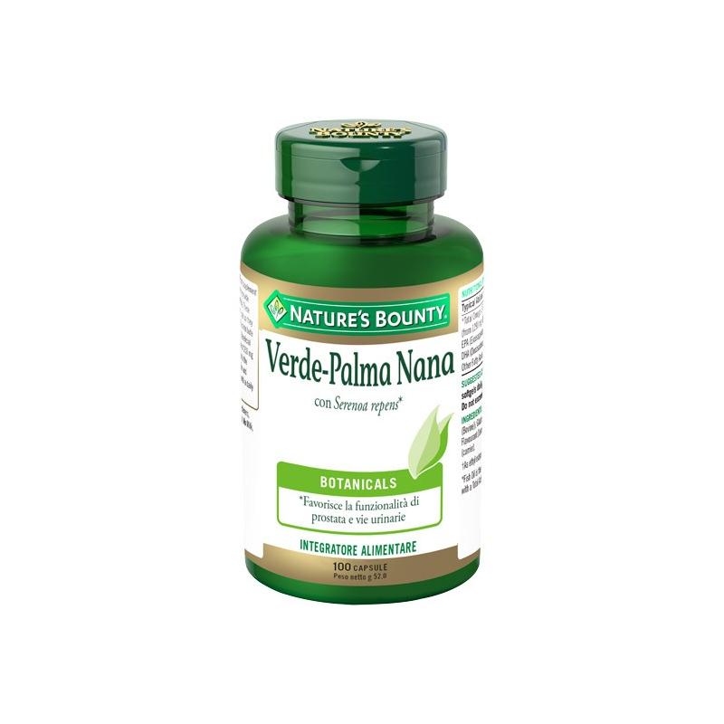 Nature's Bounty Verde Palma Nana 100 Capsule Integratore Alimentare Drenaggio Liquidi Corporei