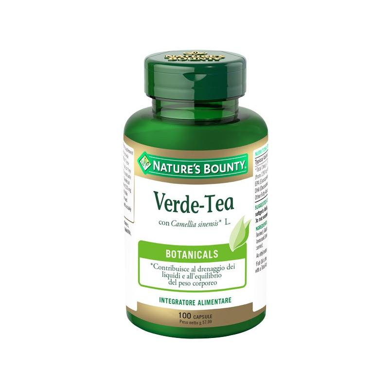 Nature's Bounty Verde-tea Integratore Alimentare Per Il Controllo Del Peso Bottiglia 100 Capsule 57 G