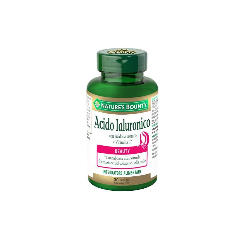 Nature's Bounty Acido Ialuronico Integratore Antiossidante 30 Capsule