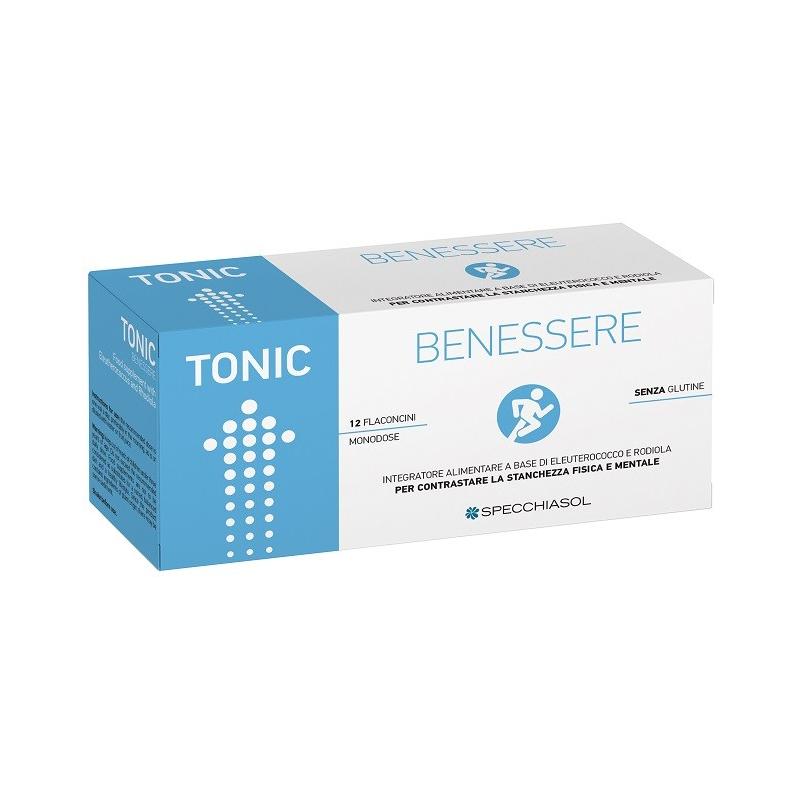 Specchiasol Tonic Benessere 12 Flaconcini x 10 ml Integratore Benessere Fisico e Mentale