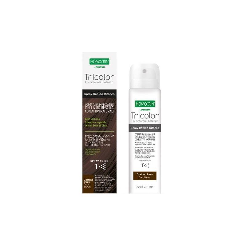 Specchiasol Tricolor Spray 75 ml Ritocco Castano Scuro