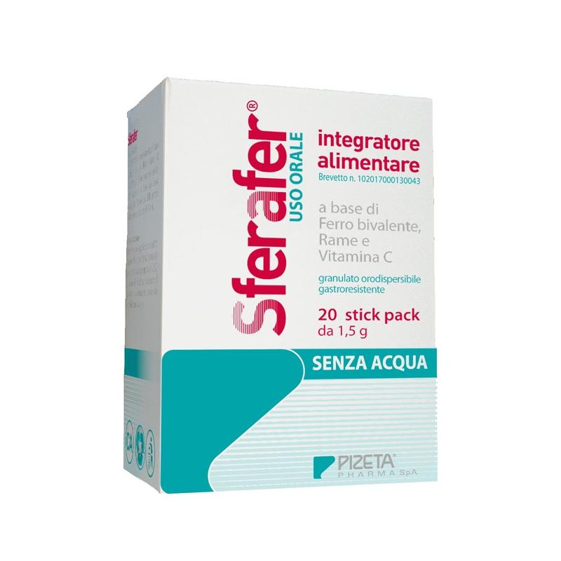 PIZETA SFERAFER INTEGRATORE ALIMENTARE 20 STICK