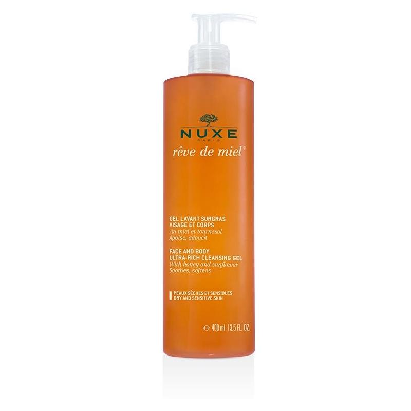 NUXE REVE DE MIEL GEL LAVANT SURGRAS VISAGE ET CORPS 400 ML