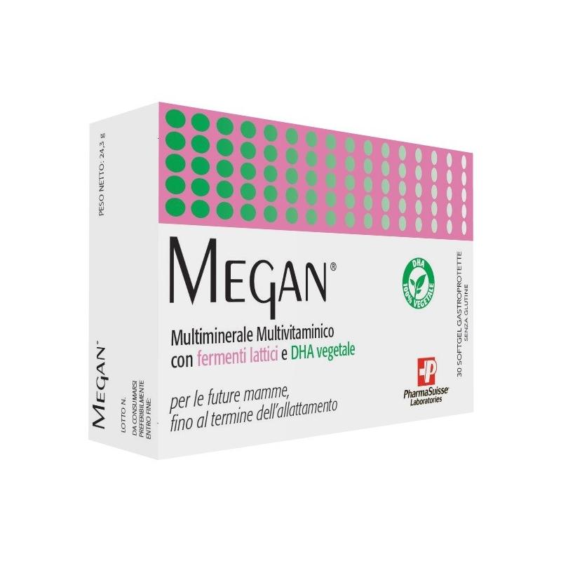 Pharma Suisse Megan 30 Softgel Integratore Multivitaminico