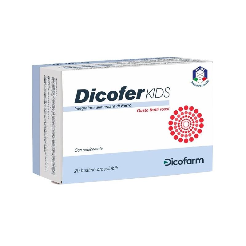 Dicofarm Dicofer Kids 20 Bustine Orosolubili Integratore Forma Fisica E Mentale