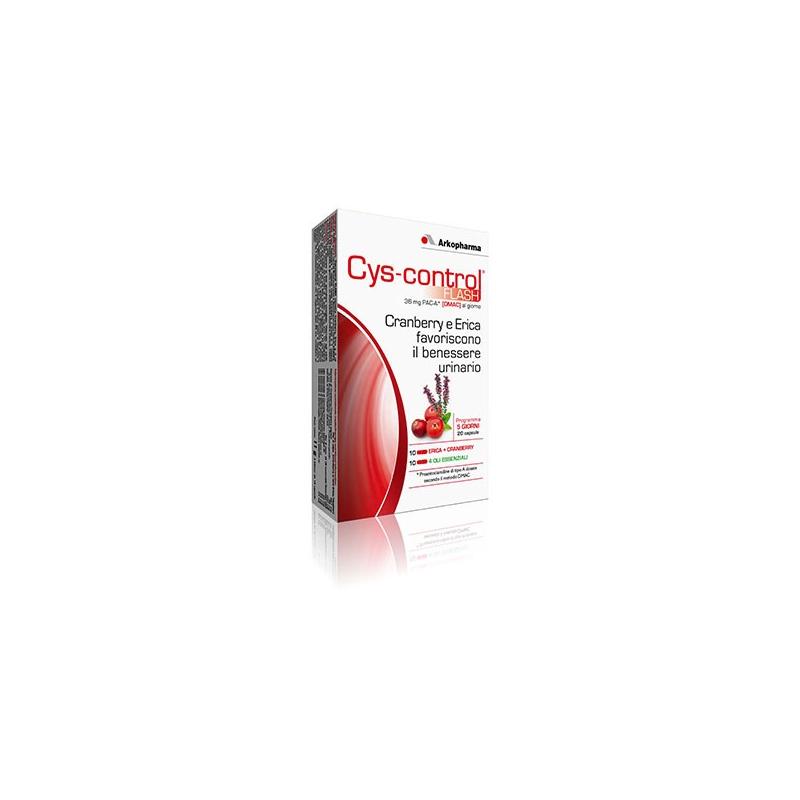 Arkopharma CYS Control 20 Capsule Integratore per le vie urinarie