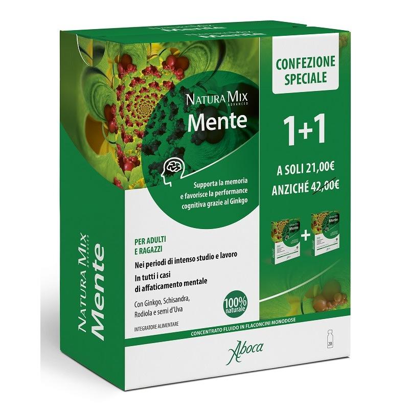 Natura Mix Advanced Mente integratore 10+10 flaconcini