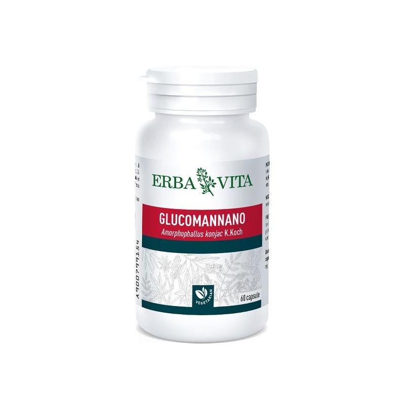 Erba Vita Glucomannano 60 Capsule Integratore Per Apparato Gastro Intestinale