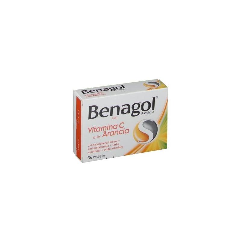 BENAGOL VIT C*36PAST ARANCIA