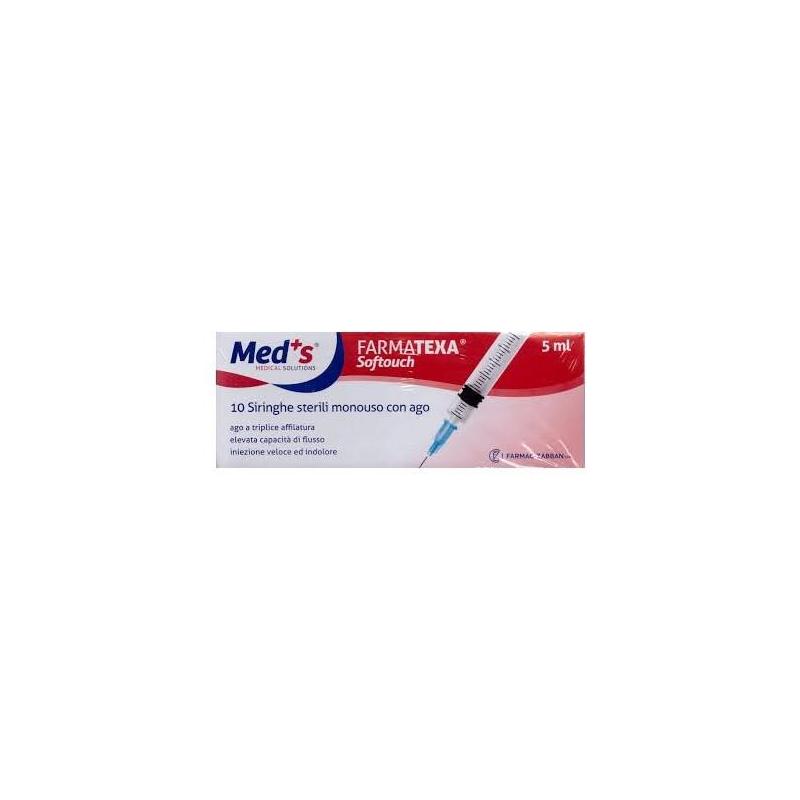 Med's Siringa Sterile Monouso 5 ml 10 Pezzi