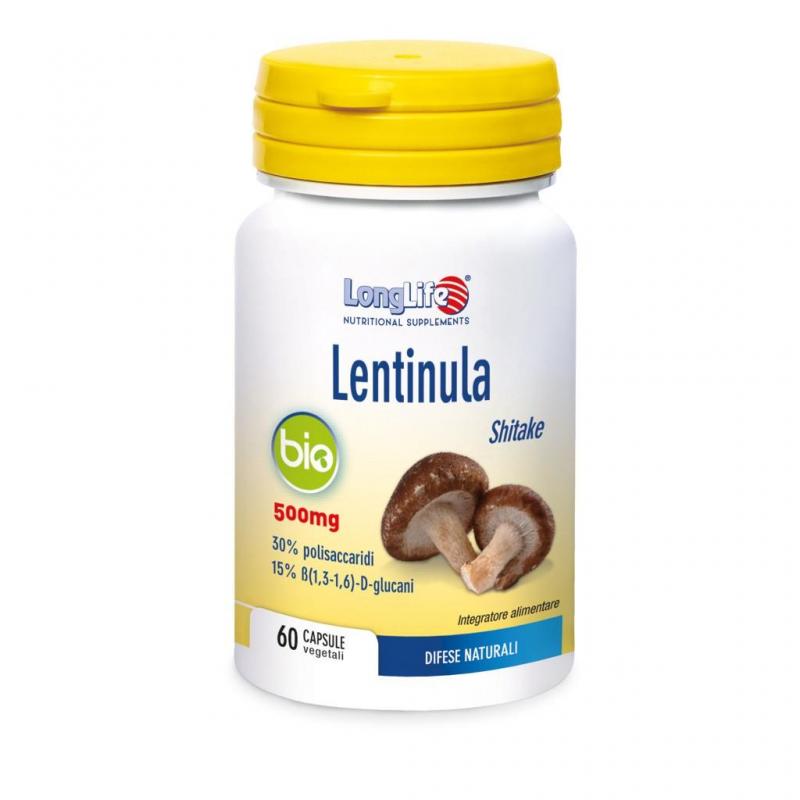 Longlife Lentinula integratore per il sistema immunitario 60 compresse