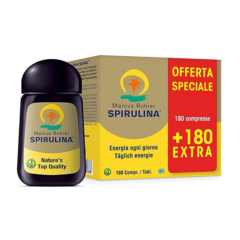 Spirulina Marcus Integratore Ricostituente 180+180 Compresse