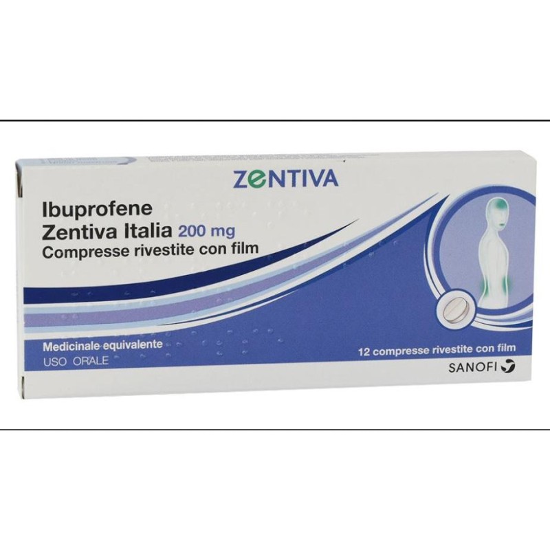 Ibuprofene Zent It*12cpr 200mg