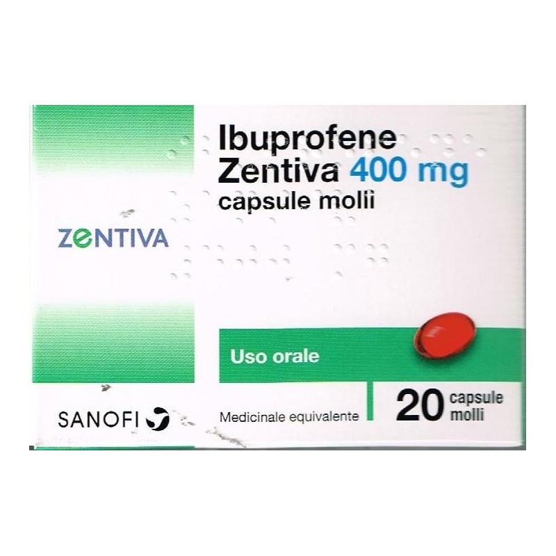 Ibuprofene Zen*20cps Mol 400mg