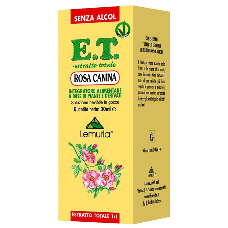 Et Estratto Totale Rosa Canina 30 Ml Senza Alcol