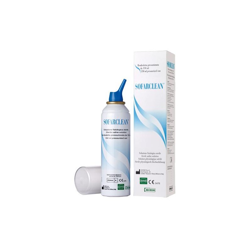 Soluzione Fisiologica Sofarclean 150ml In Bomboletta Pressurizzata