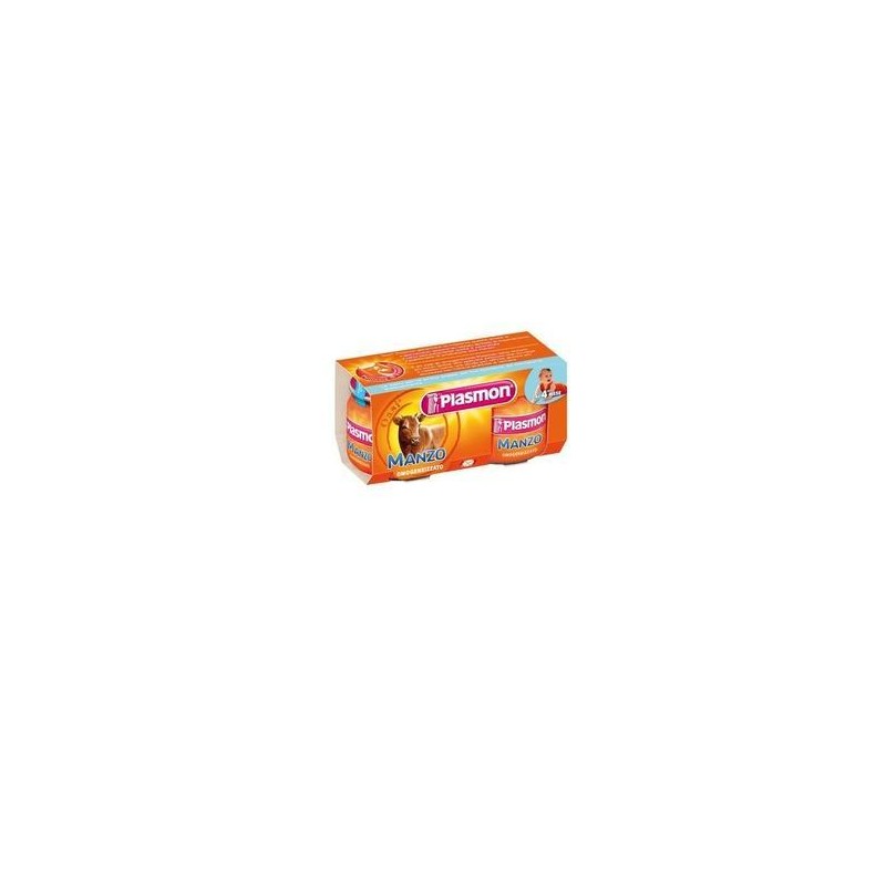 Plasmon Omogeneizzato Manzo 120 G X 2 Pezzi