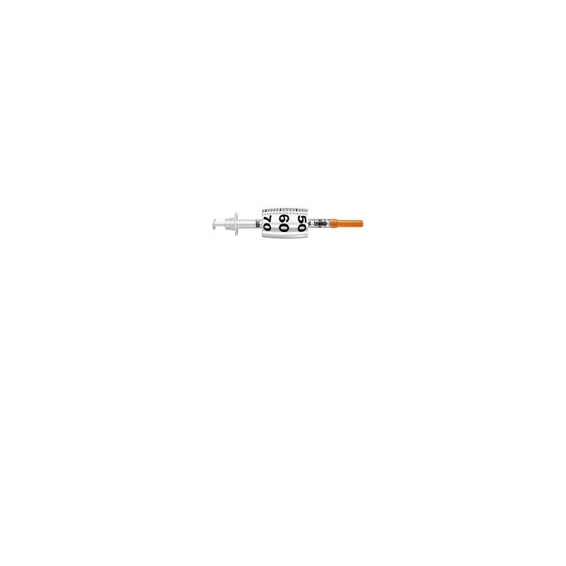 Siringa Per Insulina Pic Insumed 1 Ml 100 Ui Ago Gauge 30 Lunghezza 8 Mm Senza Spazio Morto 3 Sacchetti Da 10 Pezzi