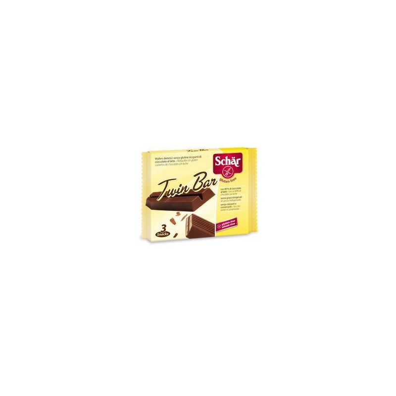 Schar Twin Wafer Cioccolato Al Latte 3 Barrette X 21,5 G