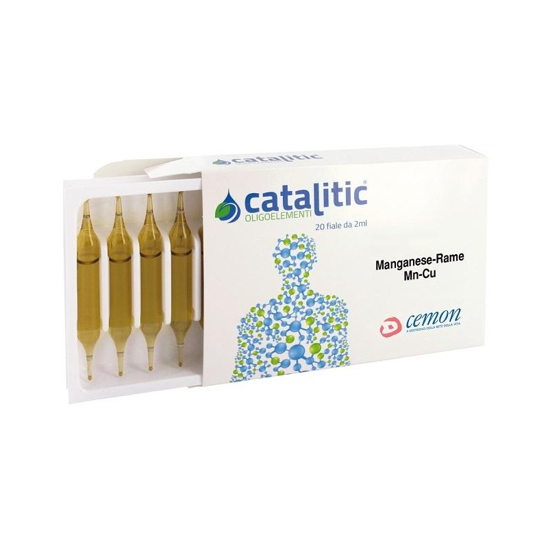 Catalitic Oligoelementi Manganese Rame Mn-cu 20 Fiale 2 Ml