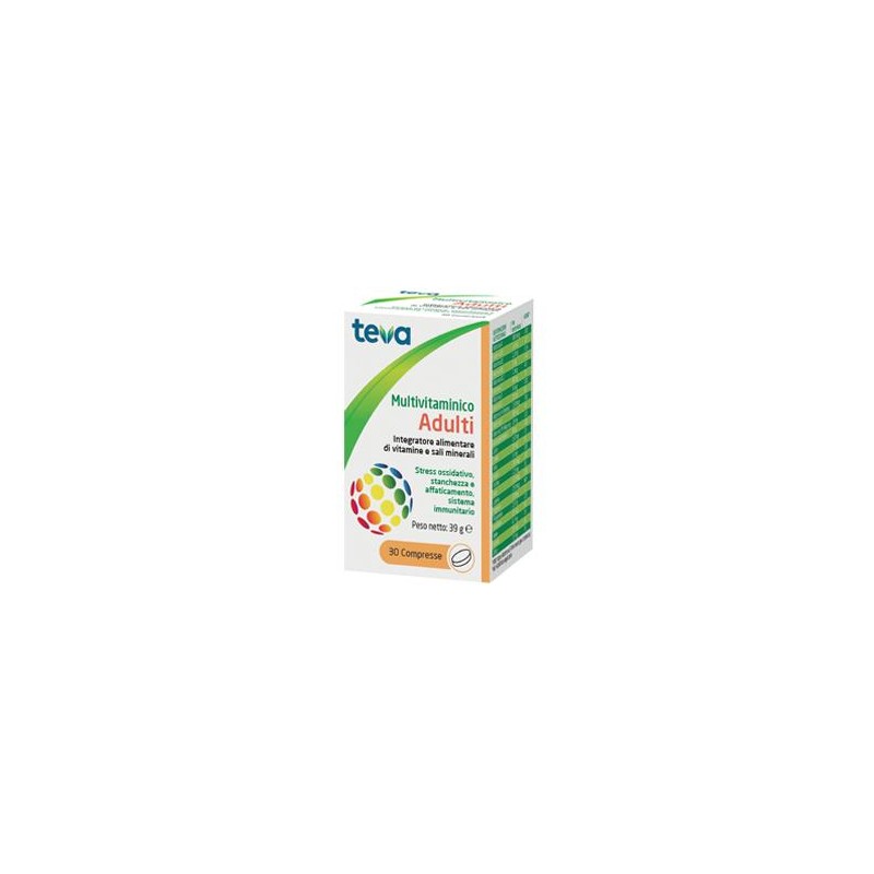 Multivitaminico Adulti Teva 30 Compresse 30 G