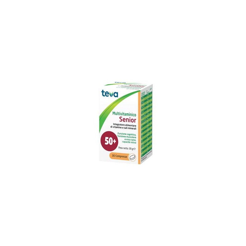 Multivitaminico Senior Teva 30 Compresse 39 G