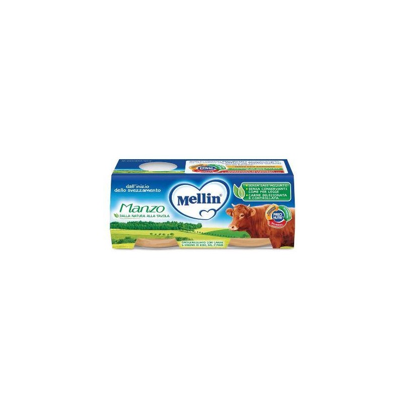 Mellin Omogeneizzato Manzo 2 X 80 G