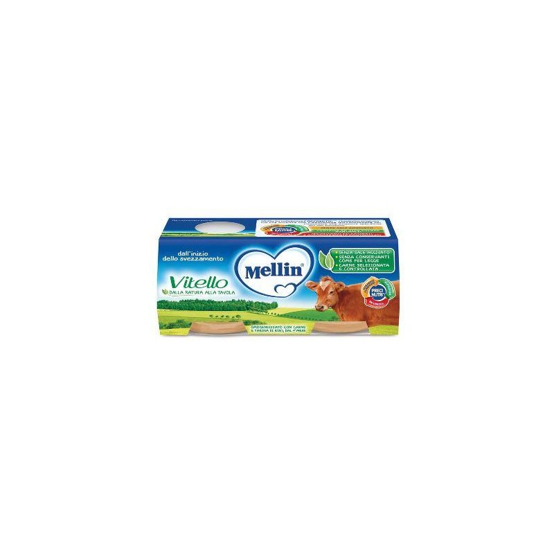 Mellin Omogeneizzato Vitello 2 X 80 G