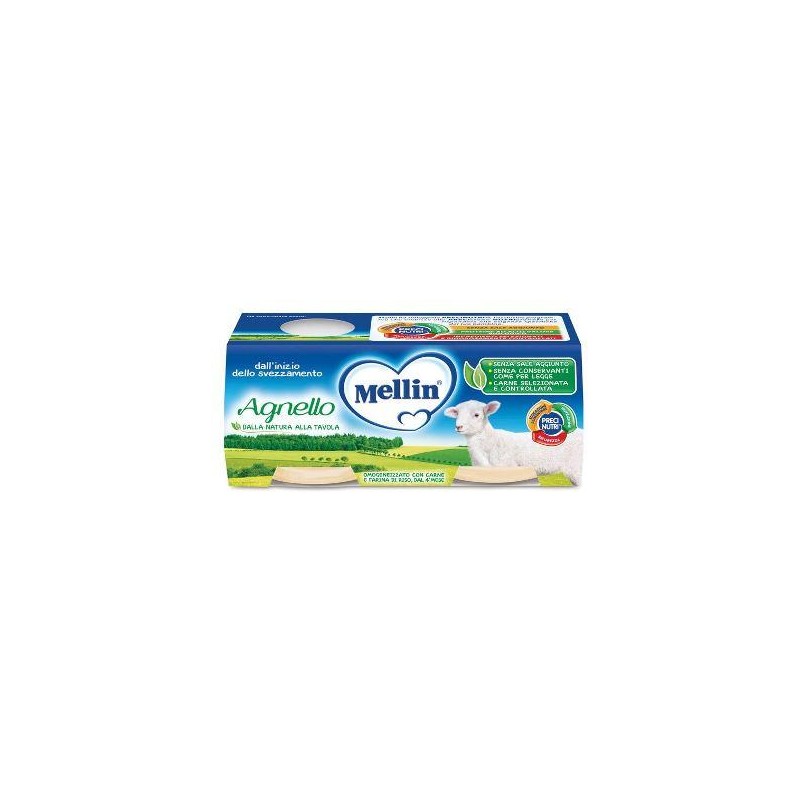 Mellin Omogeneizzato Agnello 2 Pezzi X 80 G