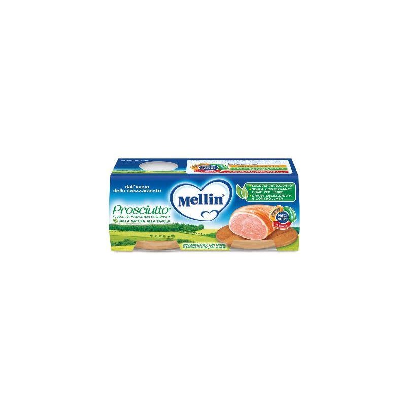 MELLIN OMOGENEIZZATO PROSCIUTTO 2 PEZZI X 80 G