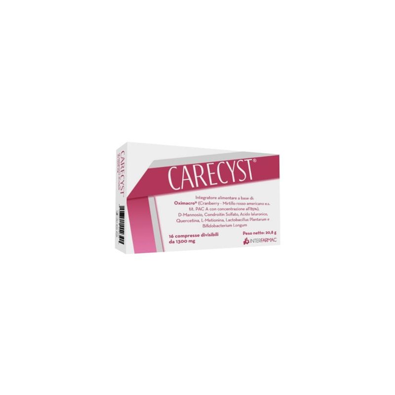 Carecyst 16 Compresse Divisibili Da 1300 Mg