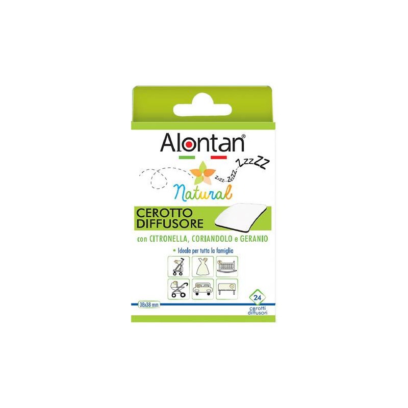 Alontan Natural Cerotto Antizanzara Adesivo 21 Pezzi