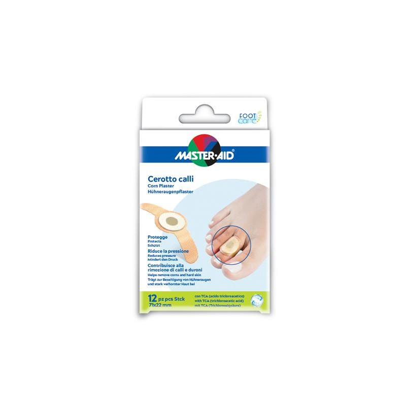 MASTER-AID CEROTTO CALLIFUGO FOOT CARE 71X22 MM 12 PEZZI