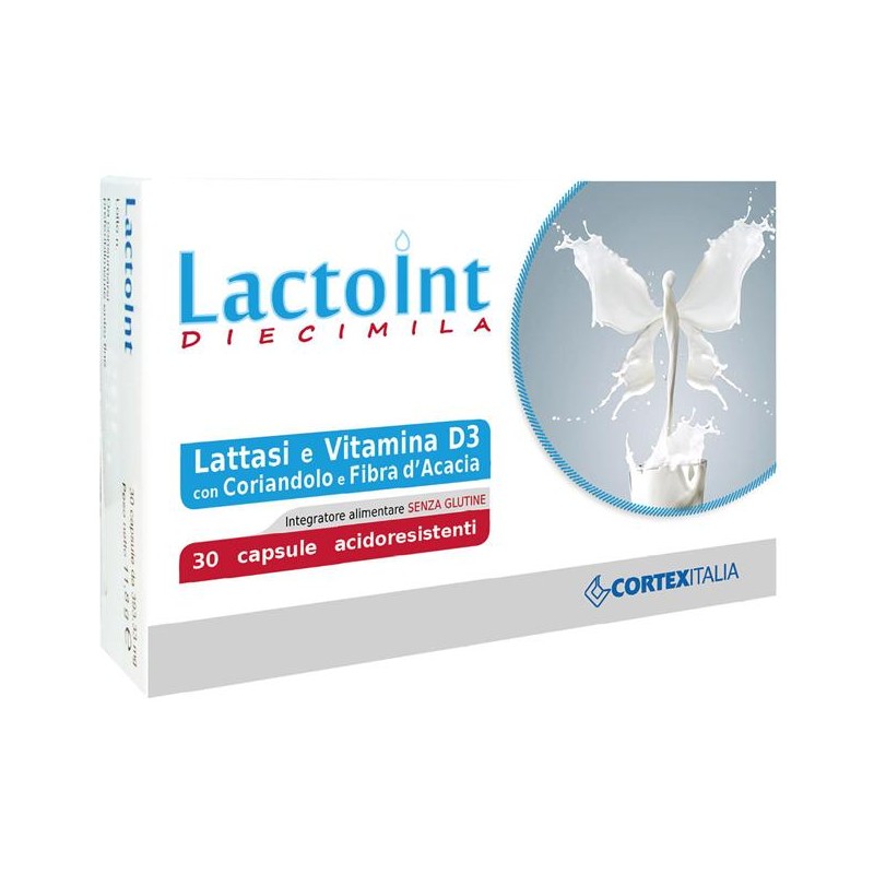 Lactoint Diecimila 30 Capsule Acidoresistenti Senza Glutine