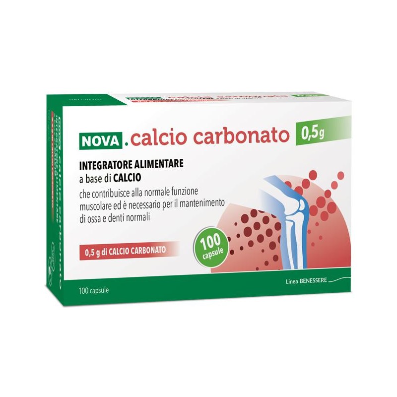 Nova Calcio Carbonato 0,5 G 100 Capsule