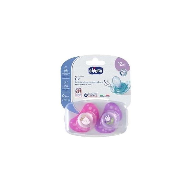 Chicco Succhietto Air Lumi In Silicone 16-36 Mesi 2 Pezzi