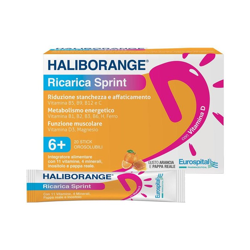 Haliborange Ricarica Sprint 20 Stick Pack 2 G