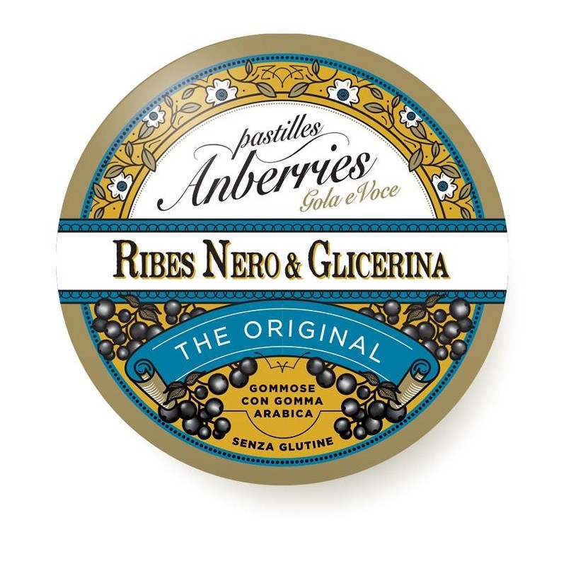 Anberries Classiche Ribes Nero & Glicerina Caramelle 55 G