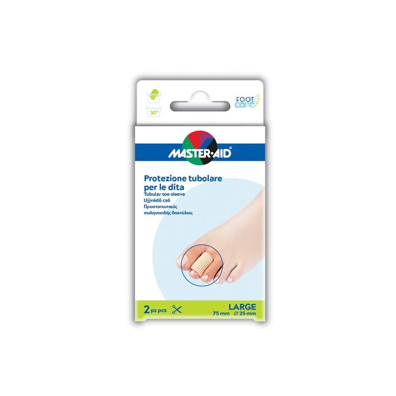 TUBO IN GEL MASTER-AID ELASTICIZZATO L 7,5 CM 2 PEZZI