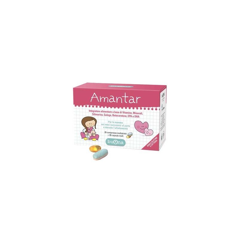 Amantar 20 Compresse Da 1,6 G + 20 Capsule Da 0,637 G