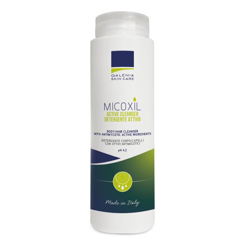 Micoxil Active Cleanser Detergente Per Corpo E Capelli Ph 4,5 250 Ml