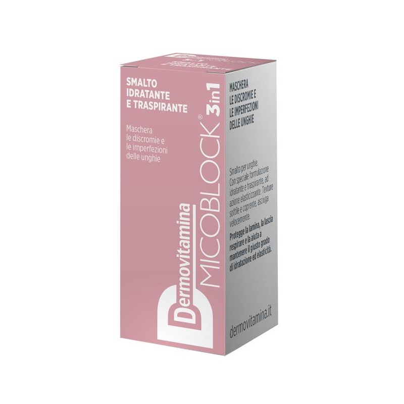 Dermovitamina Micoblock 3 In 1 Smalto Idratante E Traspirante Nude 5 Ml