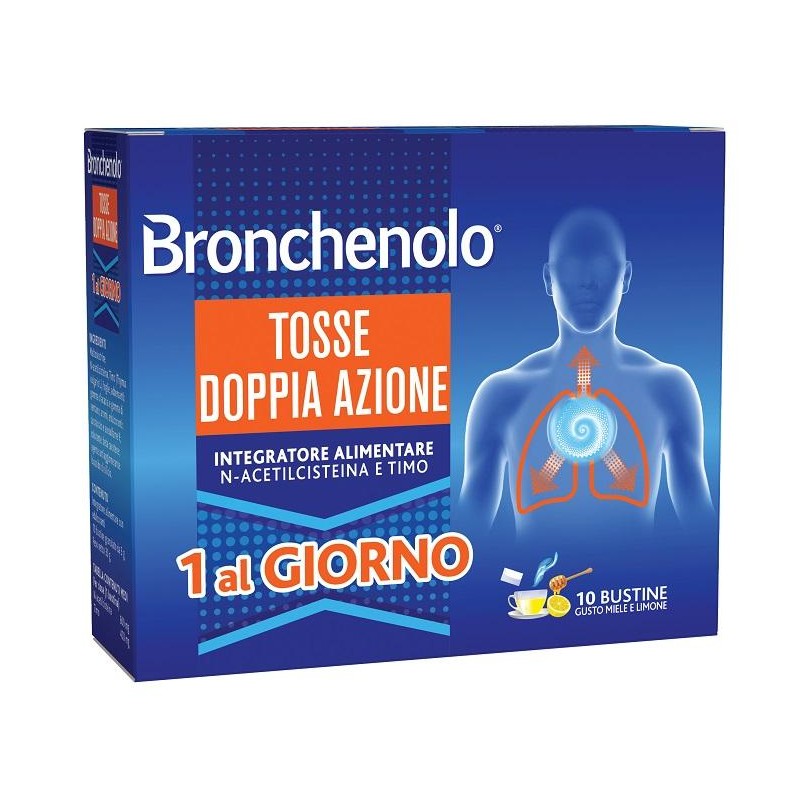 BRONCHENOLO TOSSE DOPPIA AZIONE 10 BUSTINE