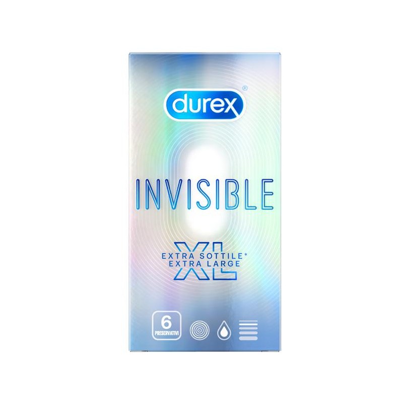 Profilattico Durex Invisible Xl 6 Pezzi